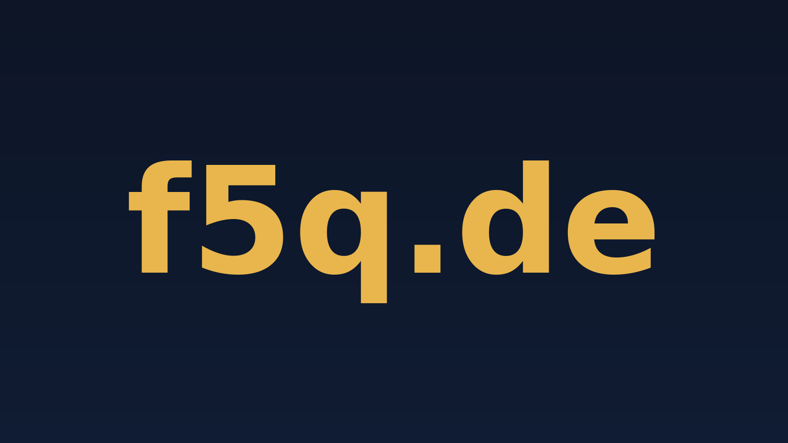 f5q.de – Domain zu verkaufen